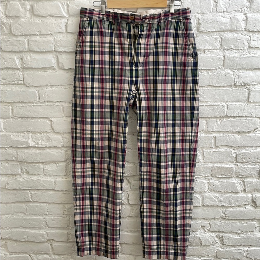 Polo madras plaid trousers